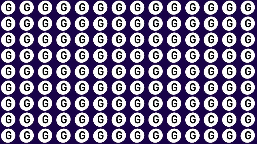 Visual Test: If you have 50/50 Vision Find the Letter C among G in 15 Secs