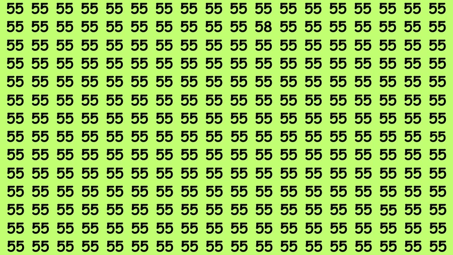 Test Visual Acuity: If you have Eagle Eyes Find the Number 58 in 15 Secs