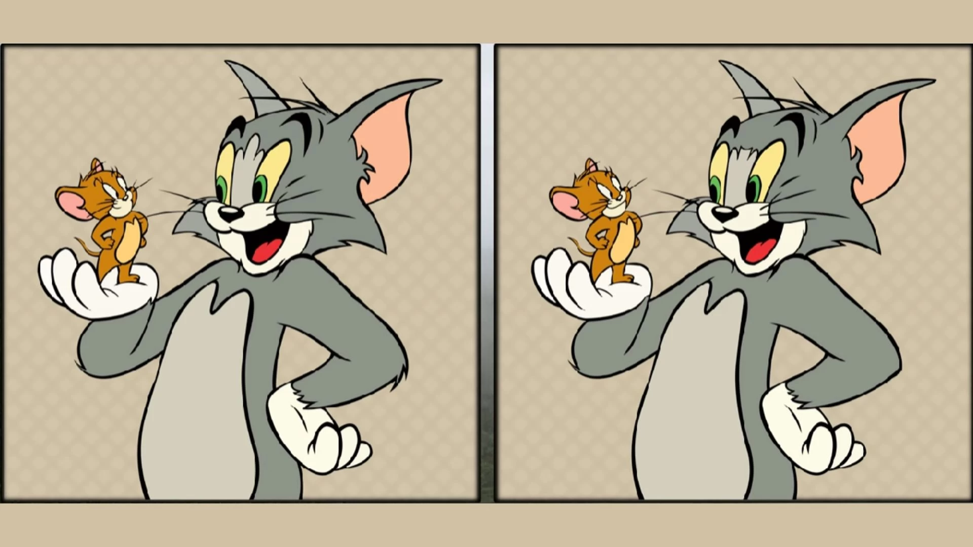 Only the most observant can spot 5 differences between the Tom and Jerry pictures in 20 seconds