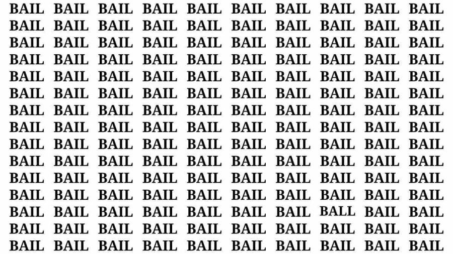 Observation Brain Test: If you have 50/50 Vision Find the Word Ball in 20 Secs