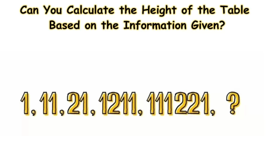 Brain Teaser: Find the Next Number in this Sequence