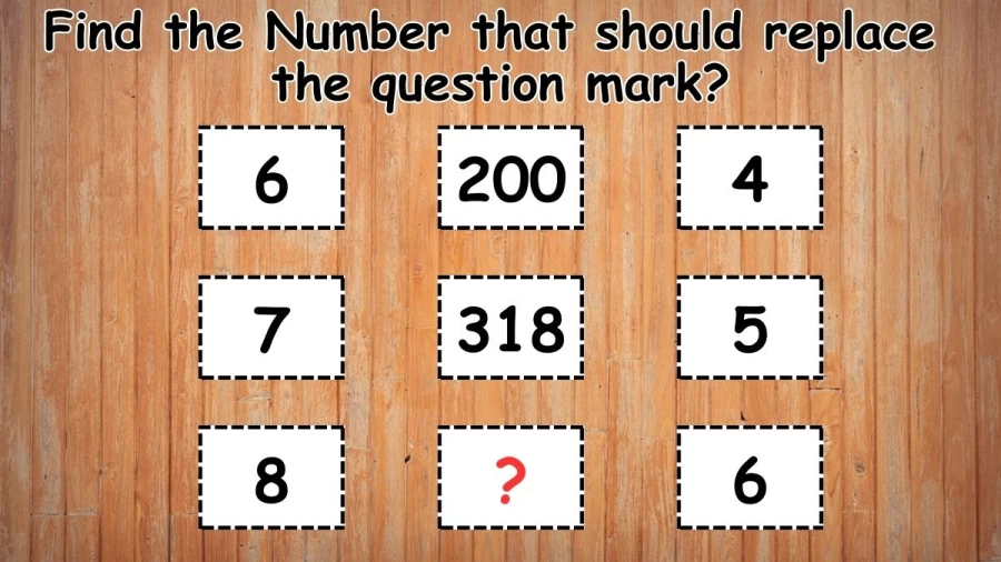 Prove You are a Genius with this Brain Teaser and Find the Number that should replace the question mark?