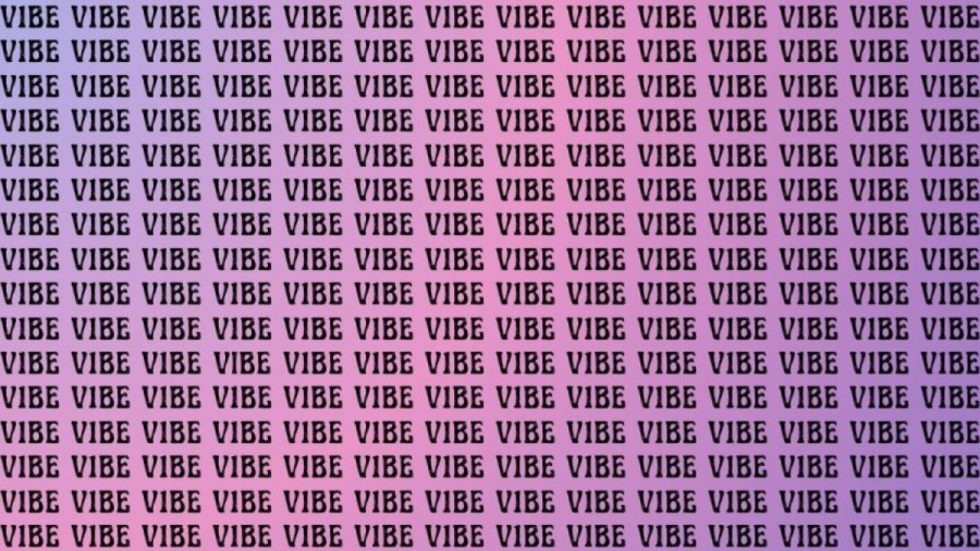 Observation Brain Test: If you have Sharp Eyes Find the Word Vibe in 30 Secs