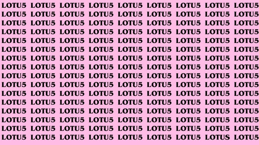 Brain Teaser: If you have Eagle Eyes Find the Word Lotus In 18 Secs