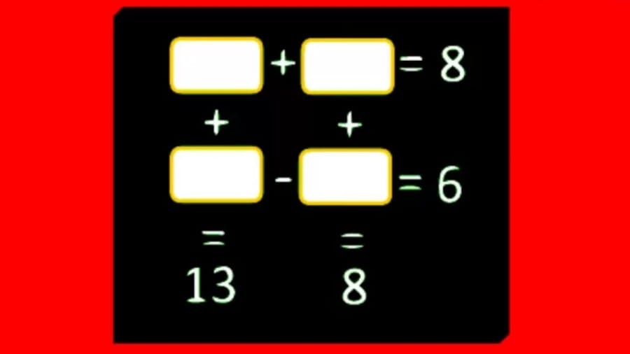 Brain Teaser: Only a Genius Can Solve this Math Puzzle under 30 Secs