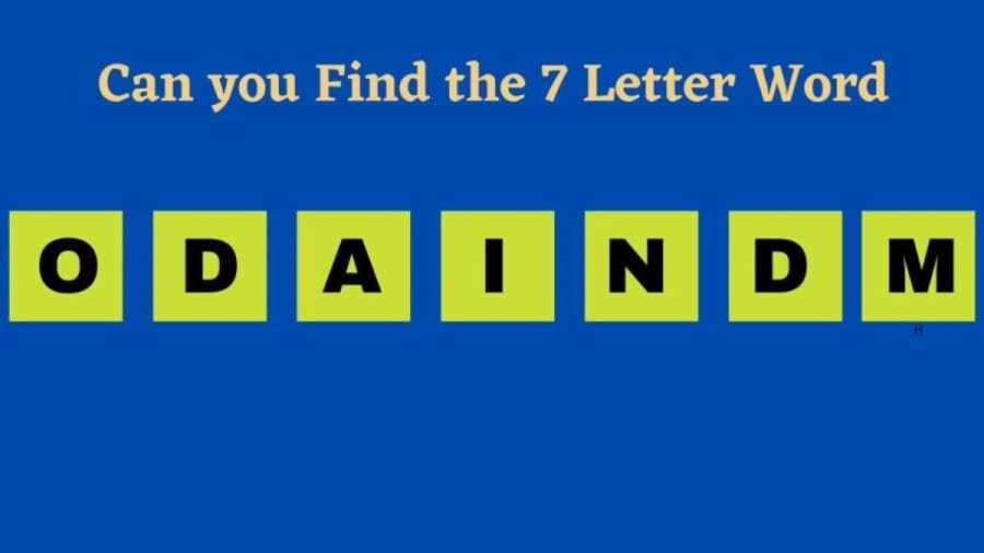 Brain Teaser: Can you Spot the 7 Letter Word in 10 Seconds? Scrambled Word Puzzle