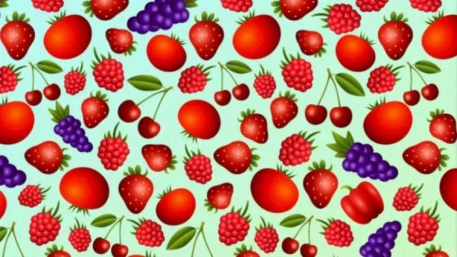 Optical Illsuion: Only 10% of the People can find a Vegetable among these Fruits. Can You?