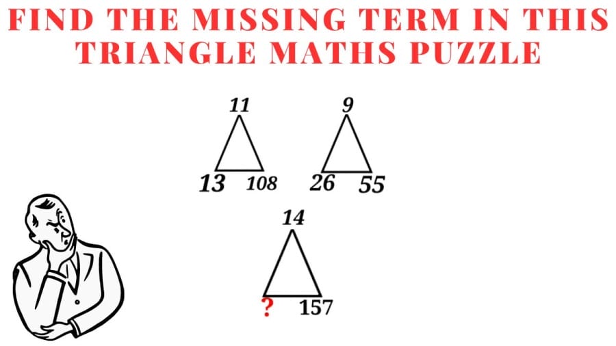 Brain Teaser: Find the missing term in this Triangle Maths Puzzle