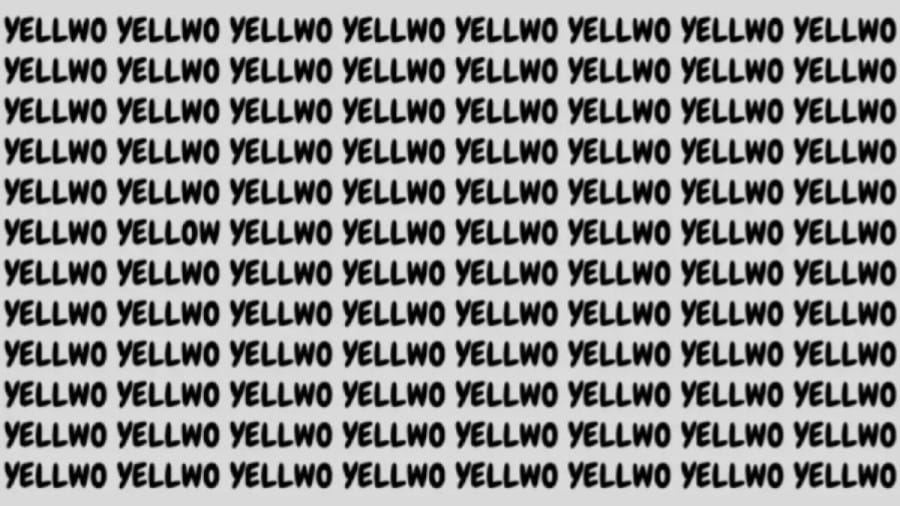 Optical Illusion: If you have Eagle Eyes find the Word Yellow in 10 Secs